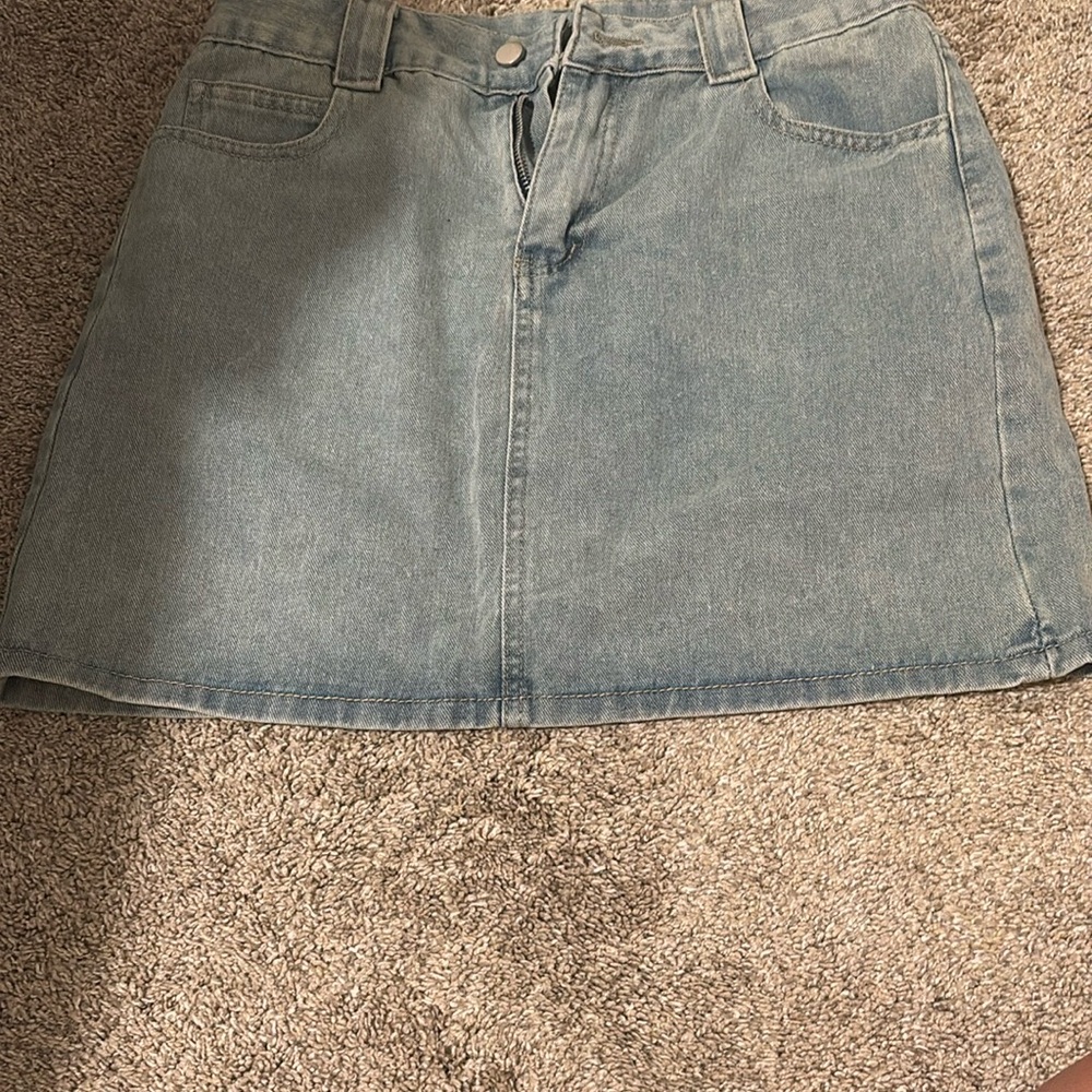 Denim Mini Skirt
